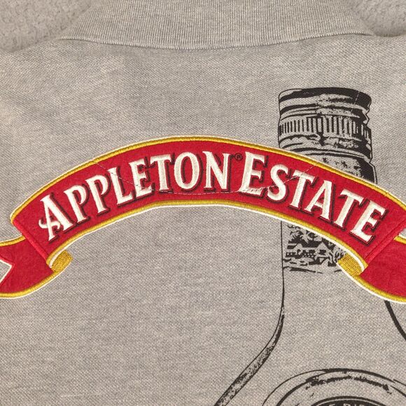 Appleton Estate Jamaica Rum Polo Shirt Mens Large Gray Organic Cotton Embroidery - Picture 10 of 15